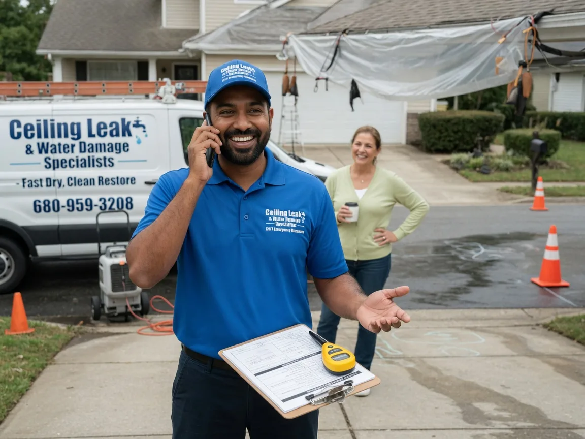 Ceiling Leak Cleanup Conroe, TX FAQs